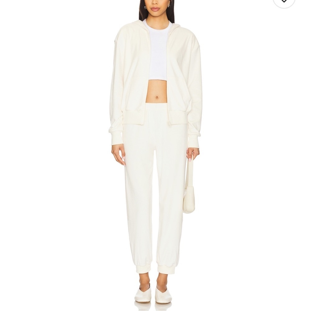Splits59 Rhys Velour Jogger in Creme NWT